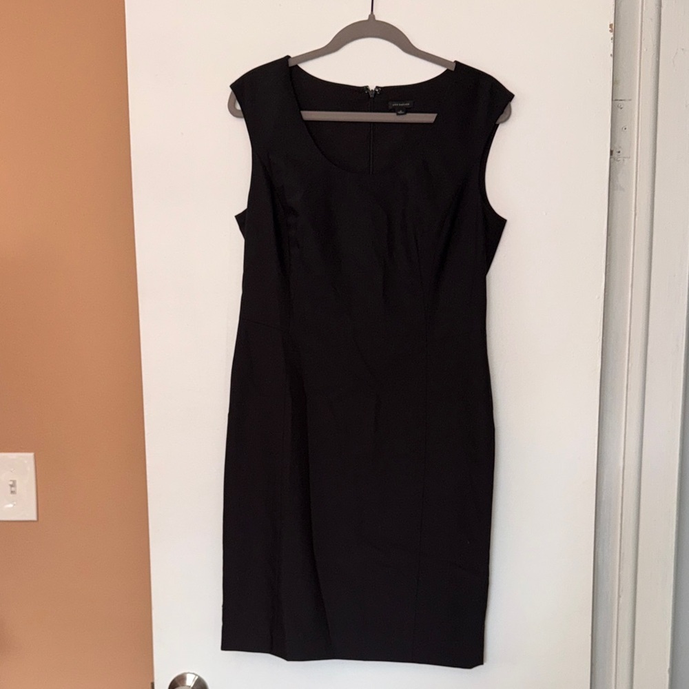Ann Taylor Black Sleeveless Sheath Dress - Classic Workwear